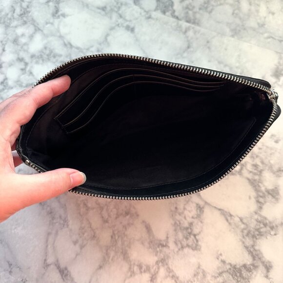 Zadig & Voltaire Initale La Pouch Clutch in Black - Picture 6 of 11